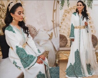 モロッコ　カフタン モロッコ カフタン / 刺繍入りカフタン ロイヤル / ルーブ / モロッコ