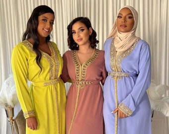 モロッコカフタン値下げしました。 モロッコ、カフタン、モロッコ、ドレス、カフタン、マロカイン