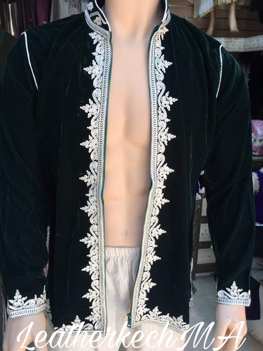 mimiTODAYFUL★Embroidery Velour jacket Luxury Velvet Jacket, Moroccan Velvet Coat, Bohemian Coat