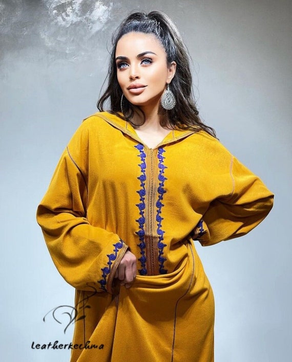 Djellaba jurk Marokkaanse jalabiya - Etsy Nederland