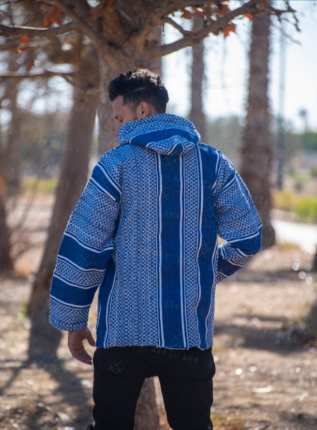 Moroccan Striped Coat Cardigan, Sweater Coat, Hoodie Coat From