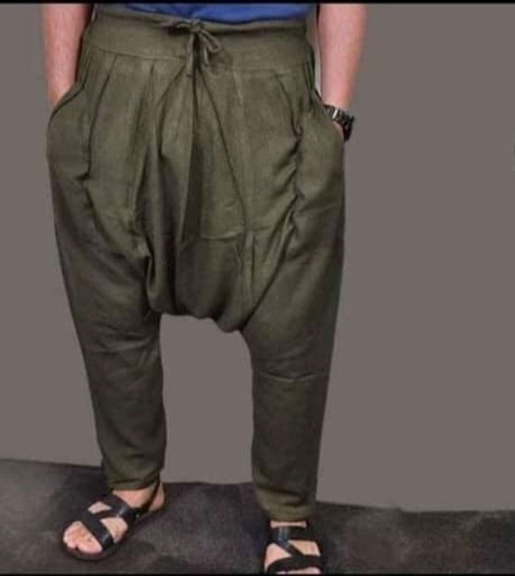 Baggy linen deals trousers mens