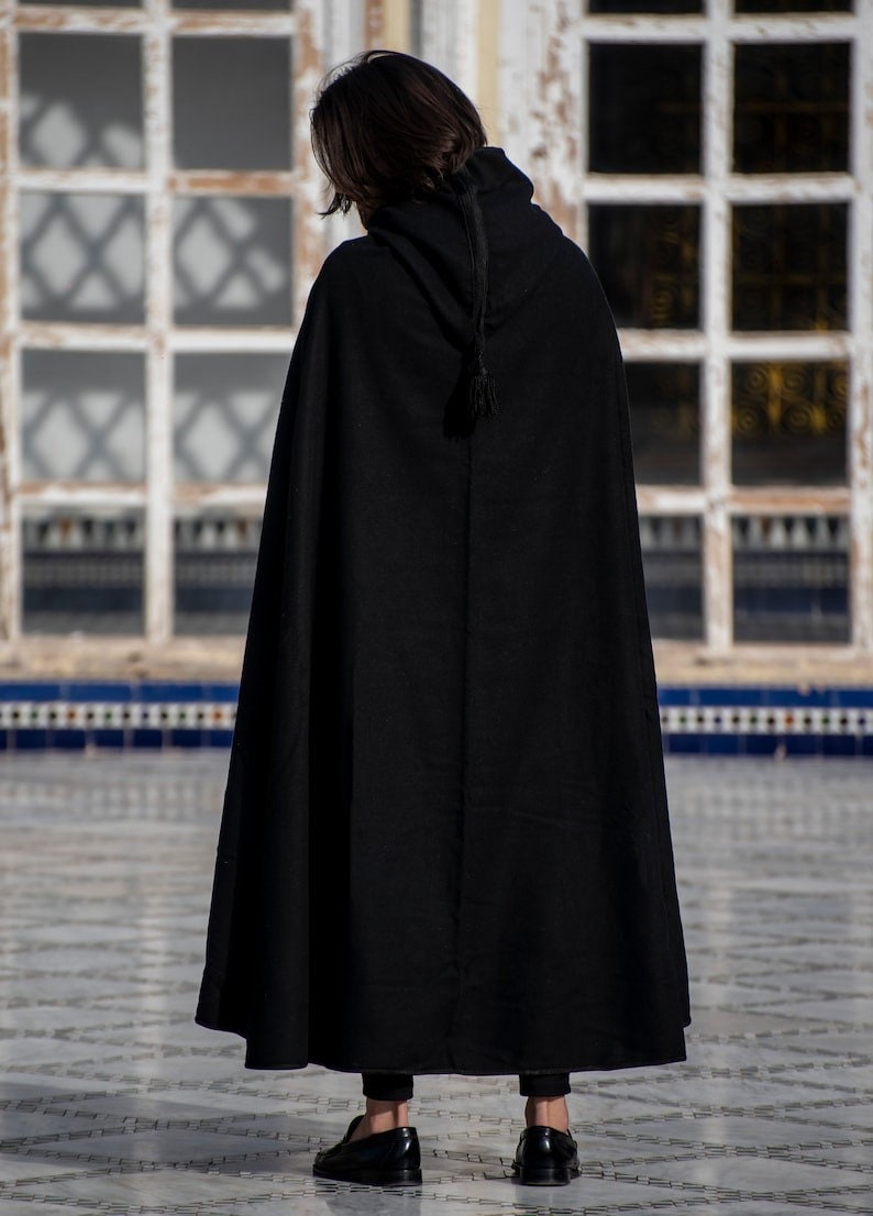 Soft Moroccan Luxury Winter Warm Cape. Long Cape. Long Winter