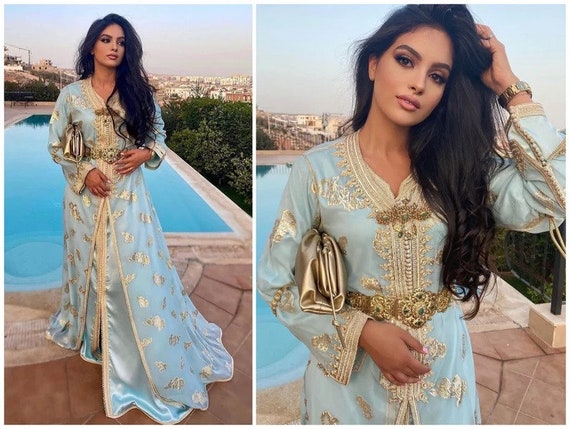 Royal Moroccan Wedding Caftan moroccan White Kaftan moroccan Bride