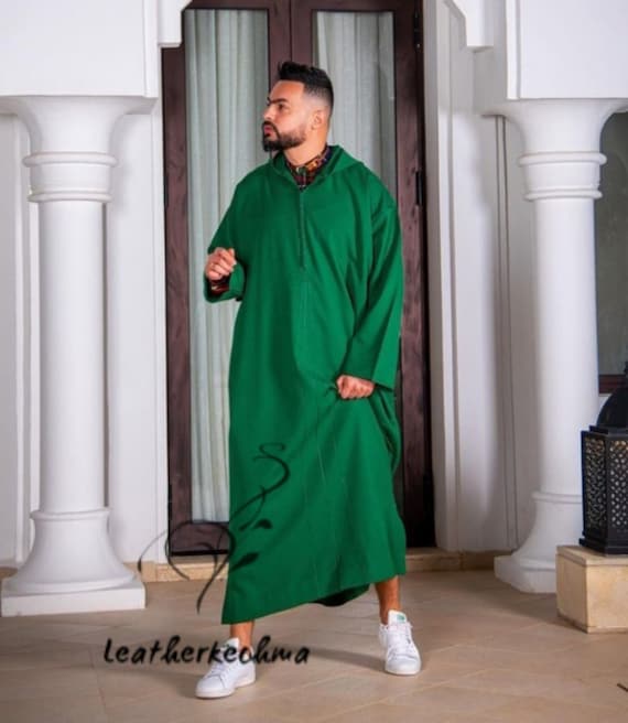 Macadam weekend presentatie Kaftan mannen djellaba voor mannen kaftan met capuchon - Etsy België