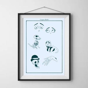 Corpse Bride movie art | INSTANT DOWNLOAD | custom illustration, printable downloadable movie art