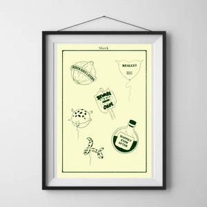 Shrek movie art | A4 art print | Minimalist Movie Poster Art Print Custom Movie Wall Art, Home Decor, digital art