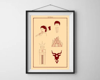 A24 Horror movie art | A4 art print | Minimalist Movie Poster Art Print Custom Movie Wall Art, Home Decor, digital art