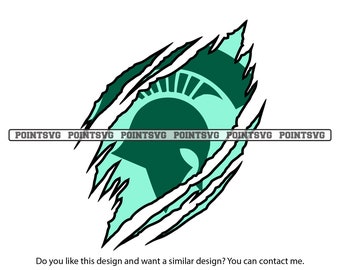 Michigan State Spartans Svg Etsy