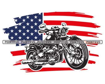 Download Harley American Flag Etsy