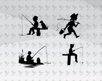 Free Free 231 Little Boy Fishing Svg SVG PNG EPS DXF File