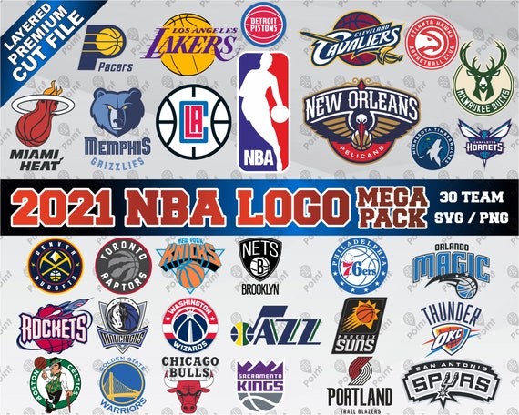 NBA Svg NBA Logo Svg Nba Logo Bundle | Etsy