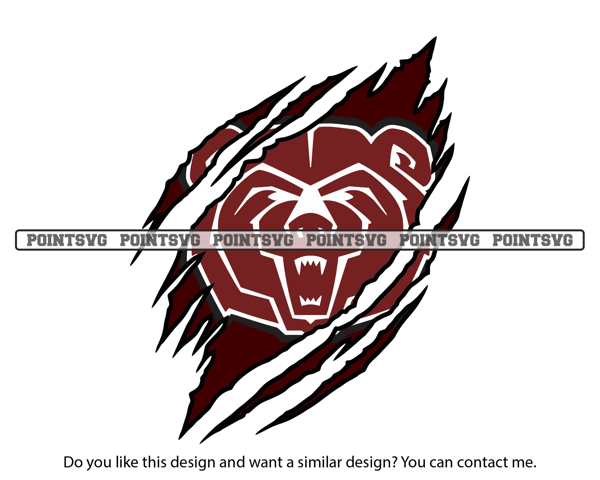Missouri State Bears Svg Logo Png ripped Claw Mark Designs Etsy