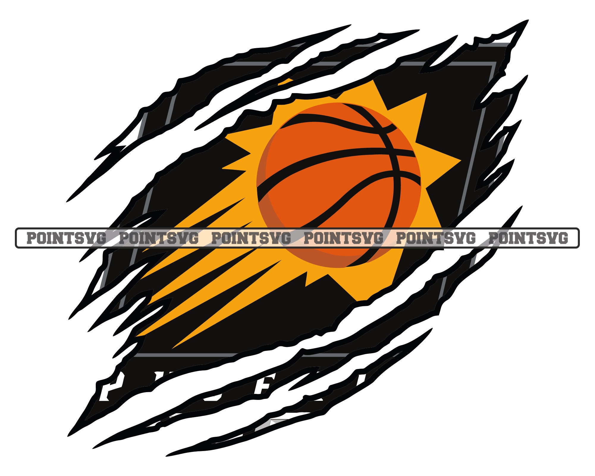 Phoenix Suns Svg Png Clipart Logo Nba Etsy