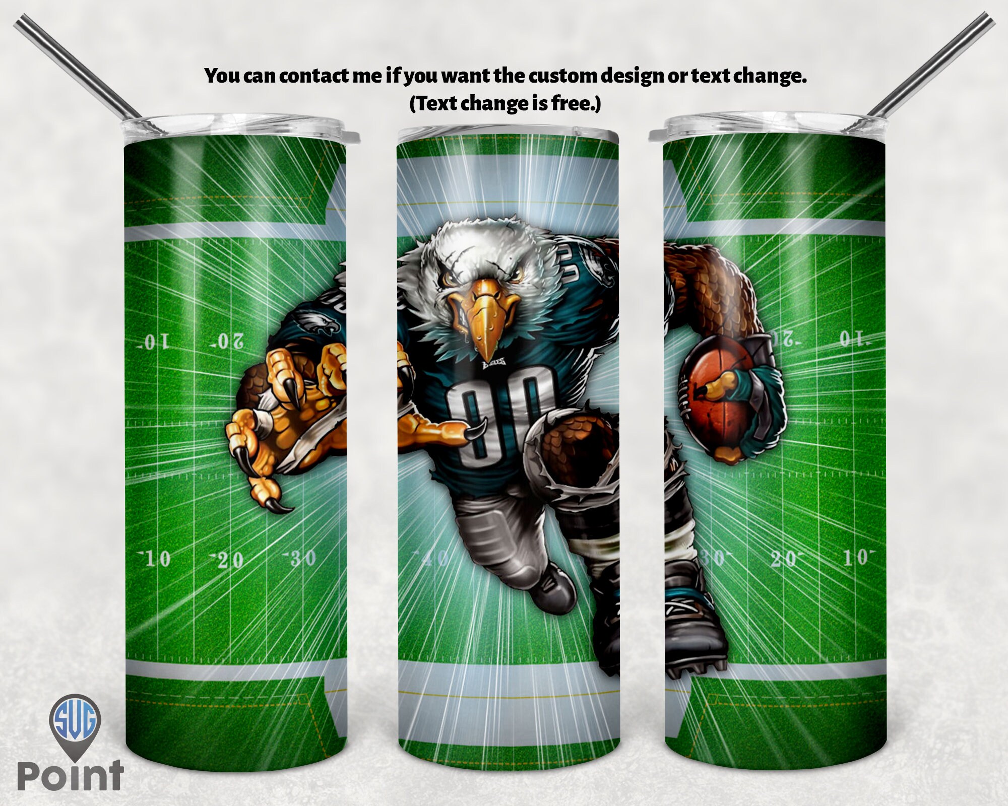 Philadelphia eagles tumbler png tumbler wrap design  Etsy