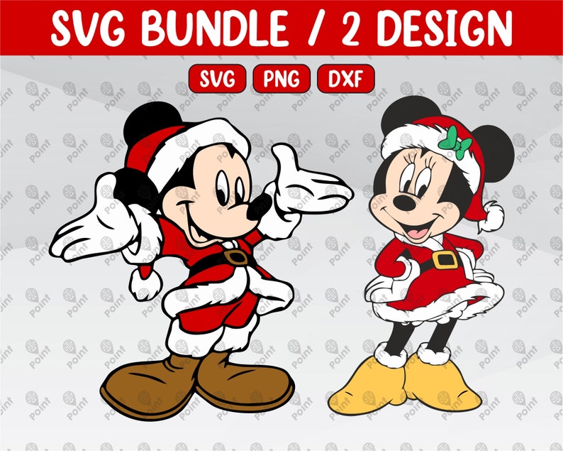 Mickey Mouse Christmas Svg Santa Red Costume Dress Layered ...