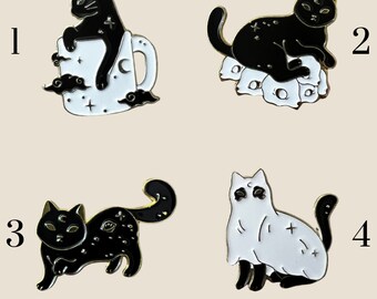 Cat Enamel Pins (Please Read Description)
