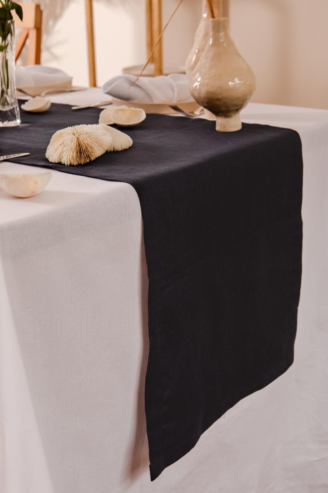 Navy Blue Linen Table Runner. Dark Blue Linen Table Runner. Etsy