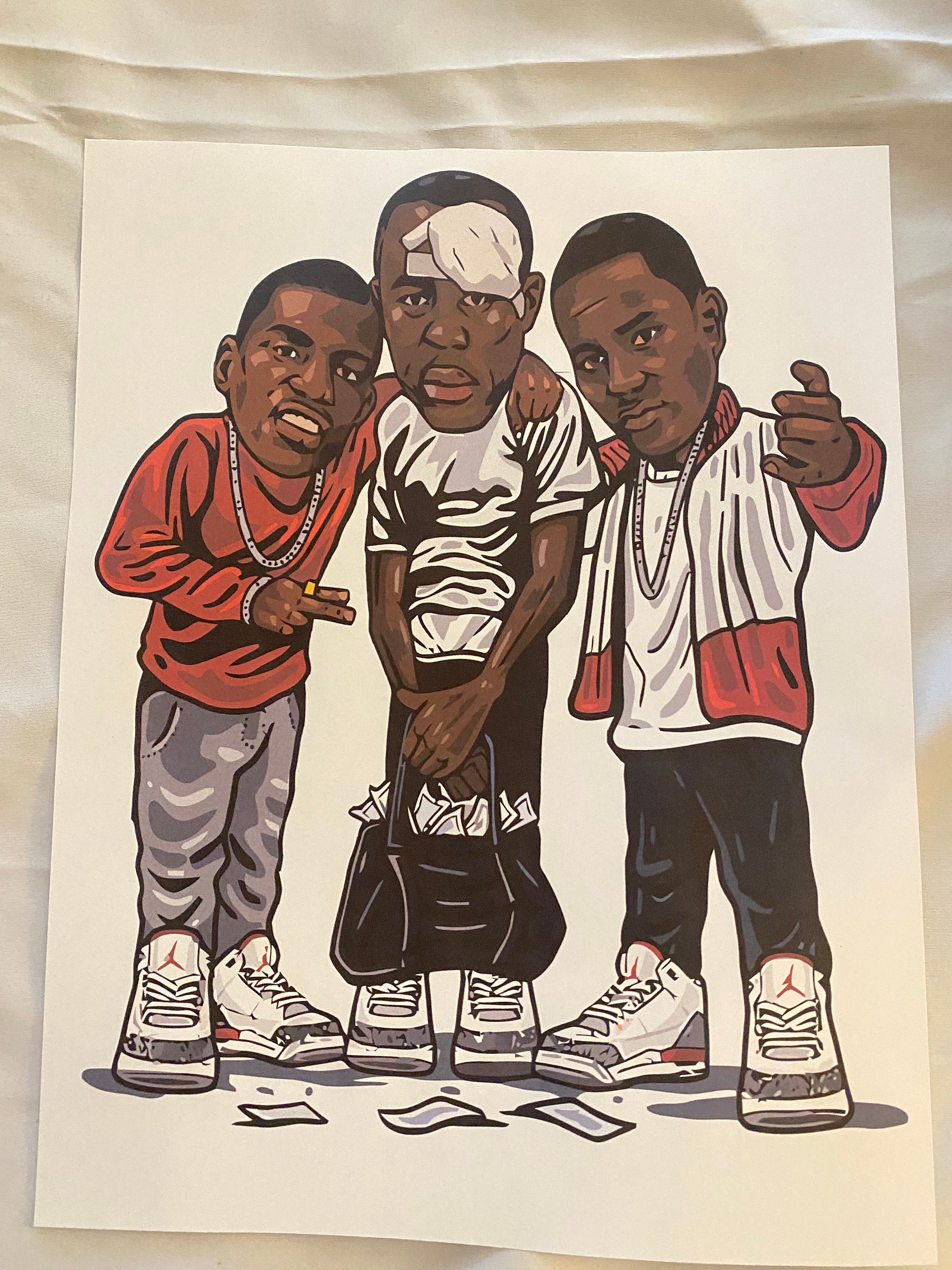 8x11 Paid in Full Cartoon Heat Transfer Print for Light Color | Etsy