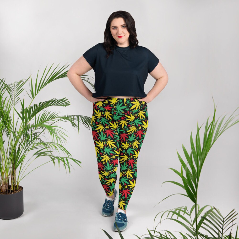 Rasta Plus Size Leggings - Main Image