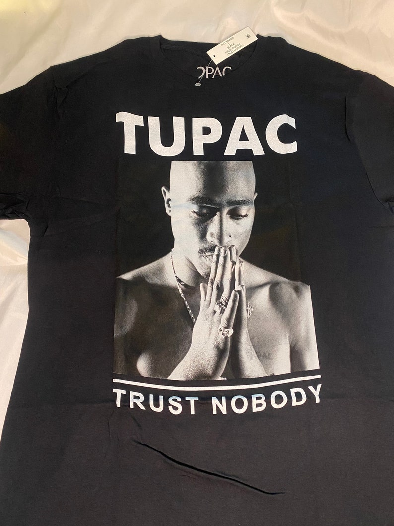 Vintage Tupac Trust Nobody Tshirt Hiphop Etsy