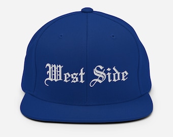 West Side Snapback Hat Old English - Etsy