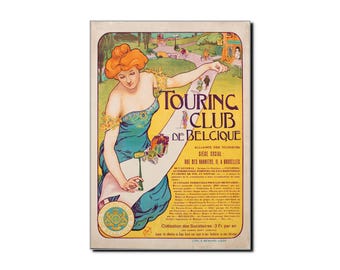 Georges Gaudy "Belgian Touring Club" 1901 Art Poster Print - Art Nouveau