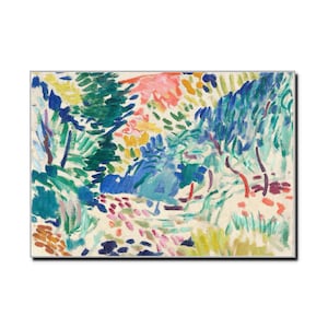 Henri Matisse Landschaft bei Collioure 1905 Kunst Poster Matisse Kunst Poster Druck Retro Illustration Poster Fine Art Mid Century Modern