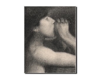Georges Seurat "Echo" 1883-84 Art Poster Print - French Impressionist Painter