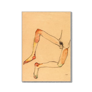 Egon Schiele Kunst Poster Männlicher Bauch Torso 1910 Expressionist Künstler Mid Century Modern Interior Fine Art Wand dekor Geschenke für Sie/Ihn