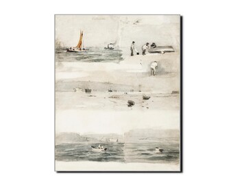 Édouard Manet "Sketches of Marine Scenes" 1852-1883 Art Poster Print - Impressionism
