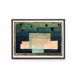 1922 PAUL KLEE The Firmament Above the Temple Poster Original Print Fine Art Abstract Art Mid-Century Danish Interior Wall Decor Poster