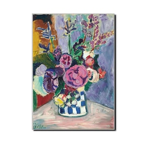 Henri Matisse Les Pivoines 1907 Kunst Poster Matisse Kunst Poster Druck Retro Illustration Poster Fine Art Mid Century Modern
