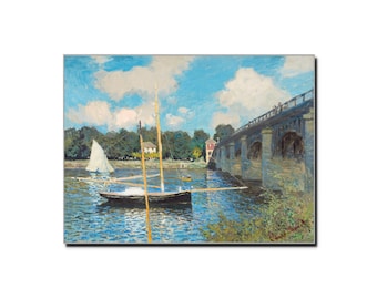 Claude Monet "The Bridge at Argenteuil" 1874 Art Poster Print - Impressionist