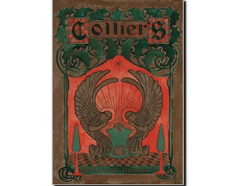Joseph Christian Leyendecker "Collier’s Christmas Number" 1899 Art Poster Print - Art Nouveau