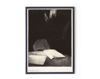 1896 ODILON REDON To All AppearancesIt Original Print Fine Art French Abstract Book Art Mid Century Interior Art Wall Decor Poster