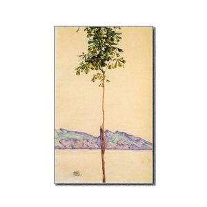 1912 EGON SCHIELE Chestnut trees at Lake Constance Expressionist Artist Landscape Mid Century Modern Wall Decor Poster Gifts for Her/Him