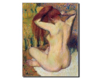Edgar Degas "Woman Combing Her Hair" 1888-90 Art Poster Print - French Impressionist Artist