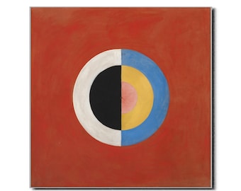 Hilma af Klint The Swan, no.17 Art Poster Print Mid Century Modern Interior Fine Art Print Swedish artist naturalism Abstract Art