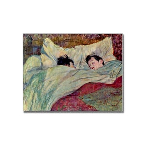 Henri de Toulouse-Lautrec Art Poster In het bed 1893 Mid Century Interieur Fine Art Print Digital Art Vintage Poster Moderne Kunst Poster