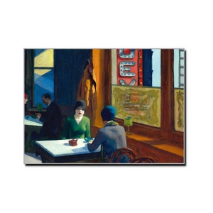 Edward Hopper Chop Suey 1929 Hopper Art Print Oil Painting Print Mid Century Interior Fine Art Wall Decor Contemporary Decor Retro Print