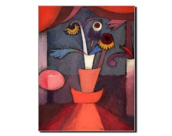 Paul Klee "Autumn Flower" 1922 Art Poster Print - Swiss Artist, Expressionism, Cubism, Surrealism