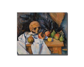 Paul Cézanne "Still Life with Skull" 1890-93 Art Poster Print - French Impressionist Painter