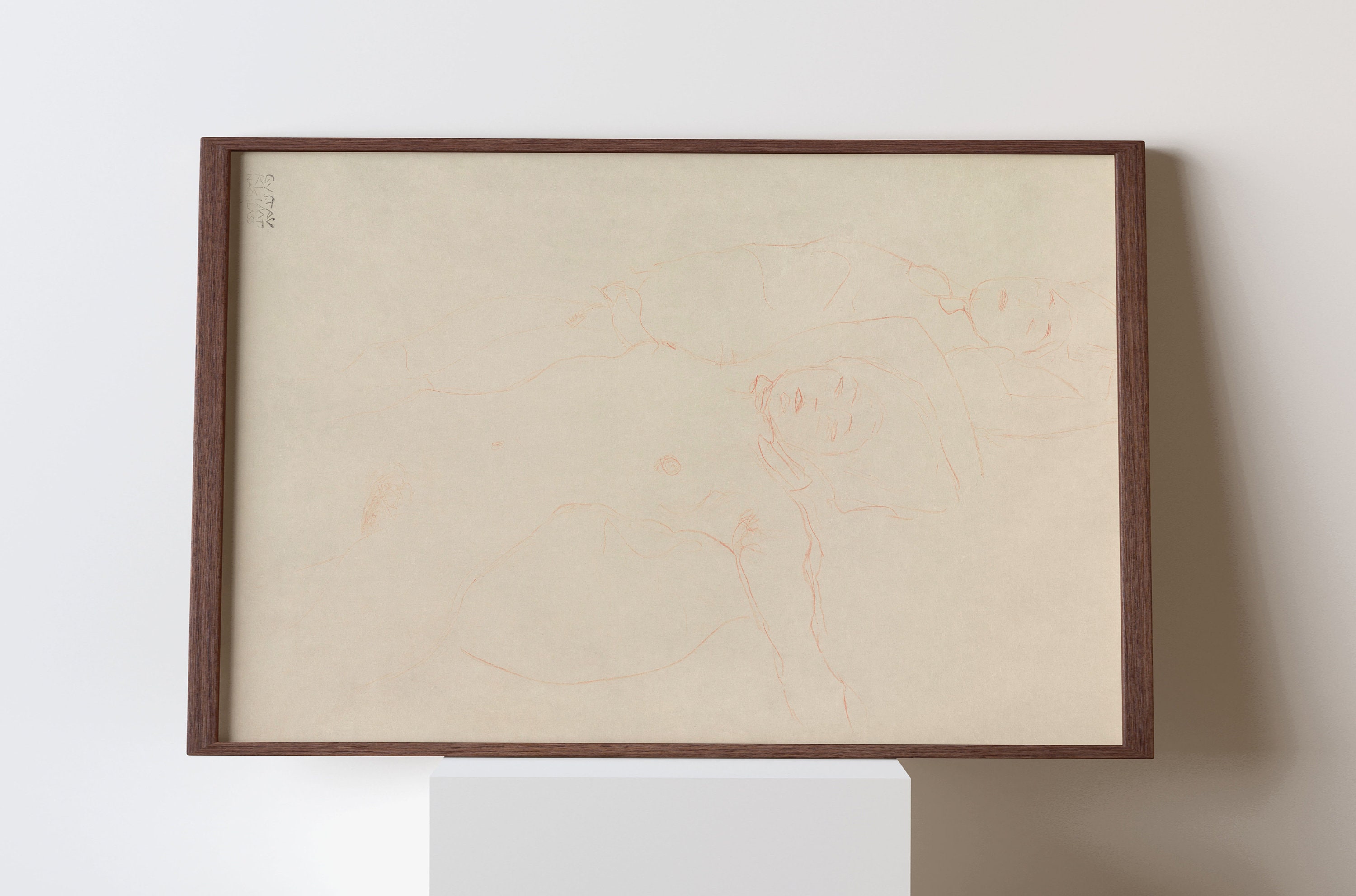 1905 1906 Gustav Klimt Two Reclining Nudes Fine Art Illustration 1905-1906-gustav-klimt-two-reclining-nudes-fine-art-illustration