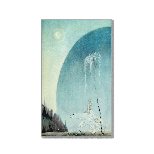 Kay Rasmus Nielsen Affiche d’art à l’est du soleil et à l’ouest de la lune pl 02 1922 Artiste danois Rétro Illustration Décoration murale Cadeaux pour elle / lui