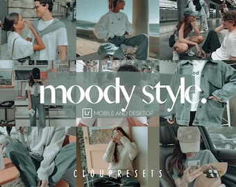 5 Moody Style Preset, Mobile and Desktop Lightroom, Lifestyle Preset, Travel Preset, Influencer Preset, Bright and Clear Preset, Airy Preset