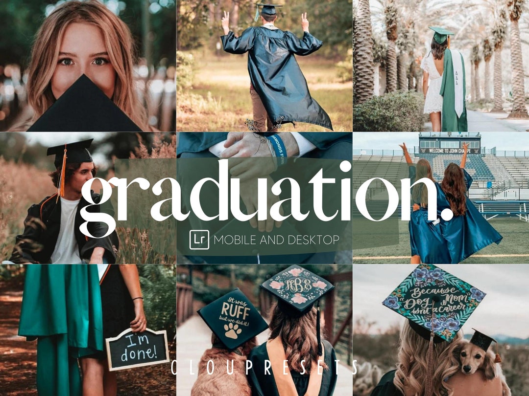 15 Graduation Preset Mobile and Desktop Lightroom Preset for Etsy