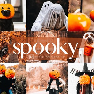 5 griezelige presets, Lightroom-presets voor mobiel en desktop voor Instagram-beïnvloeder en bloggers, griezelige Halloween-presets, Halloween-presets