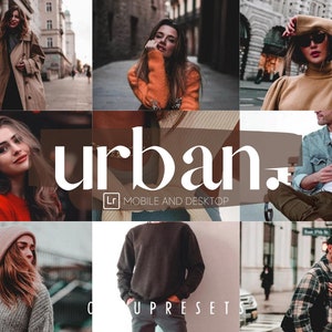 5 Urban Preset, Mobile & Desktop Lightroom Preset, Photography Preset, Portrait Preset, Moody Brown Preset, Travel Influencer Preset image 1