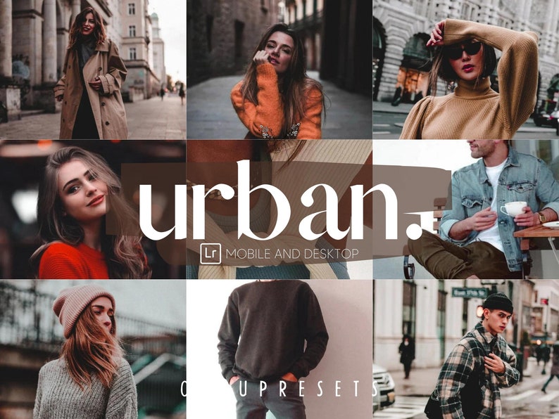 5 Urban Preset, Mobile & Desktop Lightroom Preset, Photography Preset, Portrait Preset, Moody Brown Preset, Travel Influencer Preset image 1